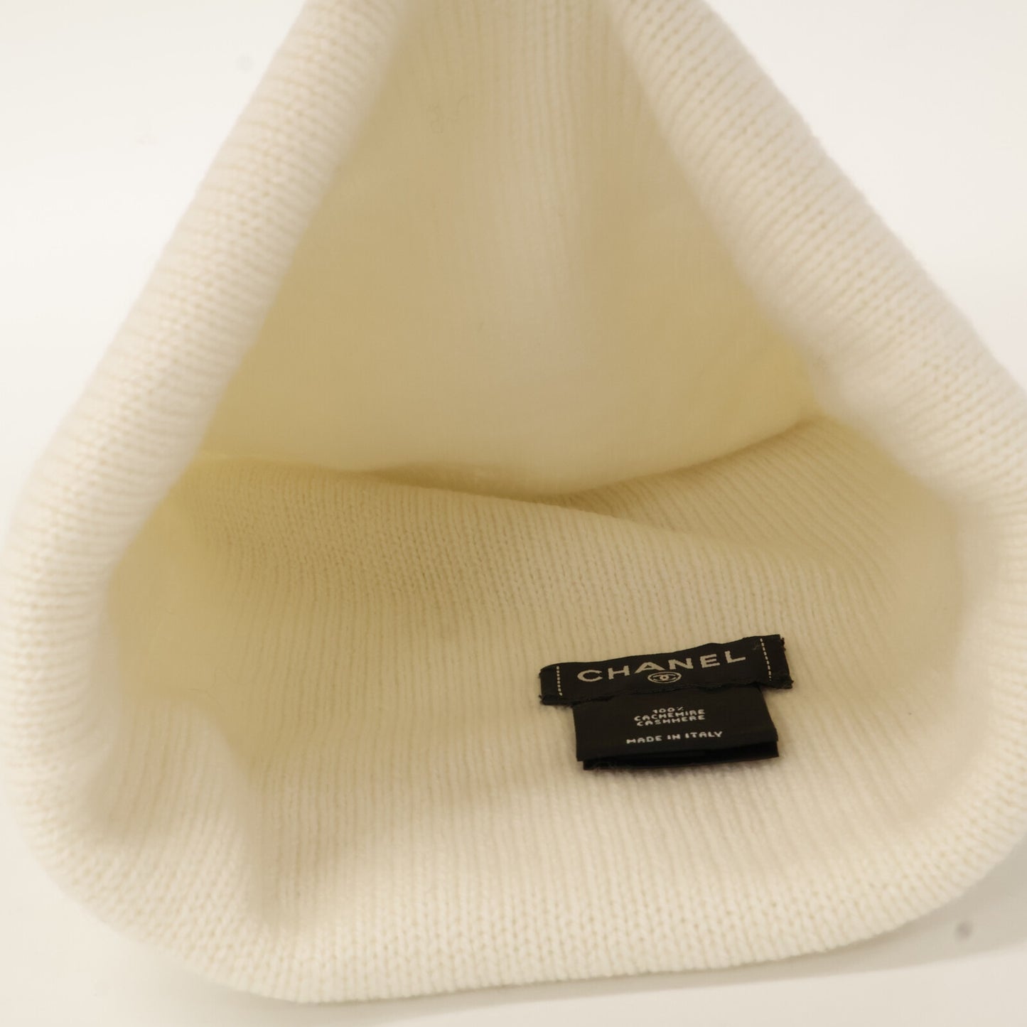 CHANEL シャネル カシミヤ100 25C ビーニー/ニットキャップ 帽子 表記無し