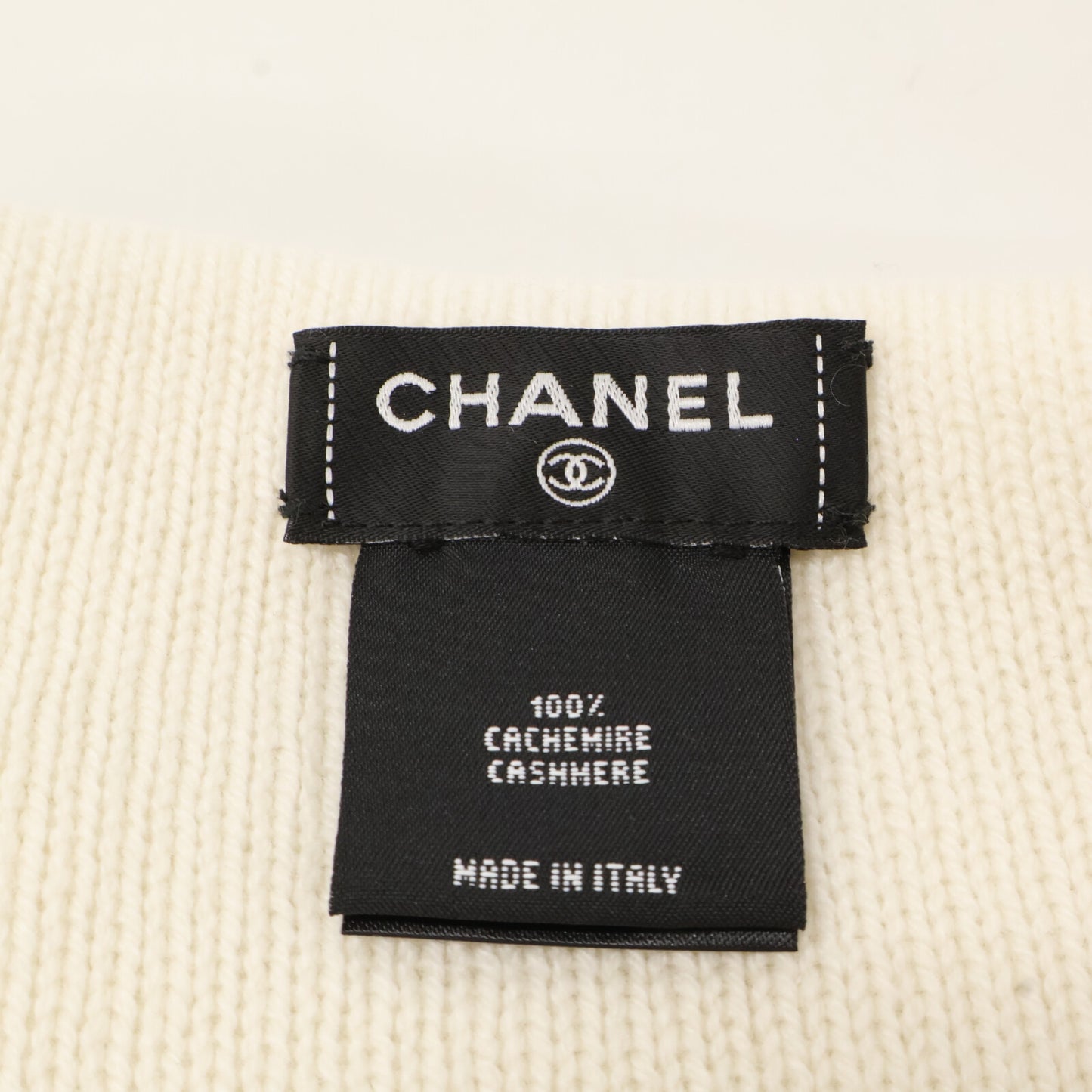 CHANEL シャネル カシミヤ100 25C ビーニー/ニットキャップ 帽子 表記無し