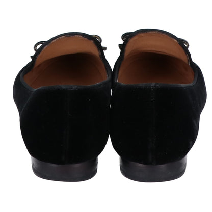 Salvatore Ferragamo サルヴァトーレフェラガモ ヴァラ リボン ベロア フラット シューズ 6M