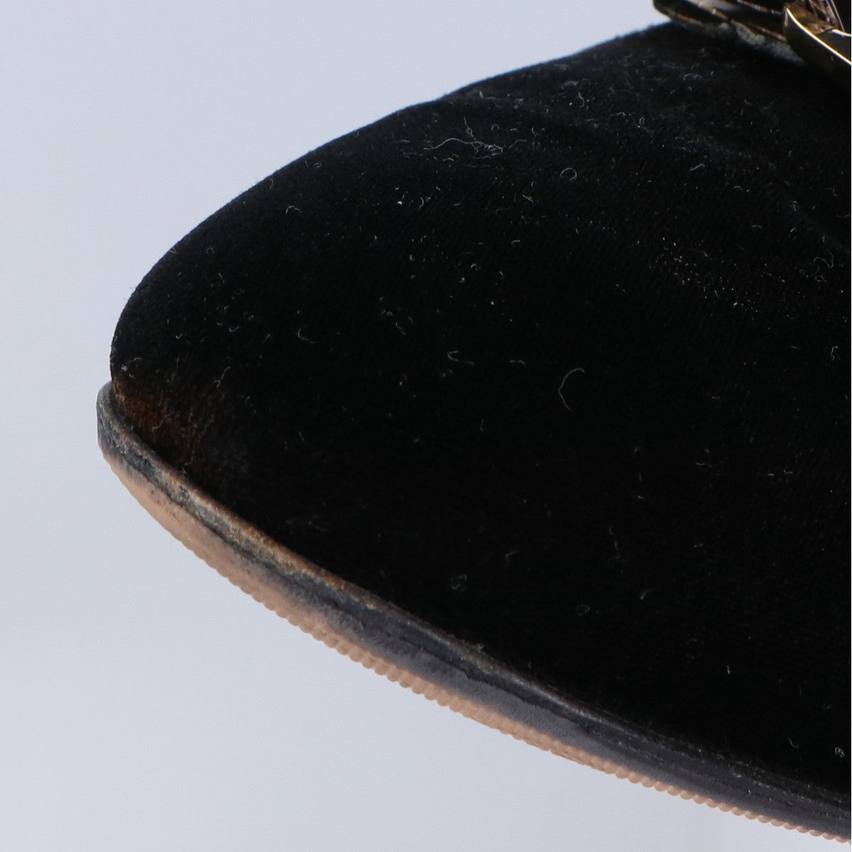 Salvatore Ferragamo サルヴァトーレフェラガモ ヴァラ リボン ベロア フラット シューズ 6M