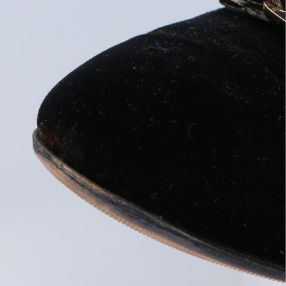 Salvatore Ferragamo サルヴァトーレフェラガモ ヴァラ リボン ベロア フラット シューズ 6M