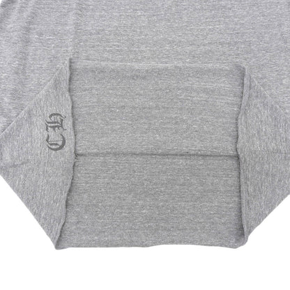 Chrome Hearts クロムハーツ ヘンリーネック 5分袖 Tシャツ トップス メンズ グレー L トップス L