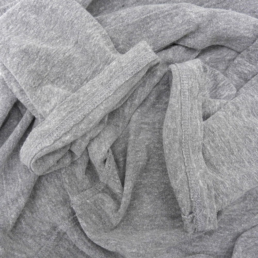 Chrome Hearts クロムハーツ ヘンリーネック 5分袖 Tシャツ トップス メンズ グレー L トップス L