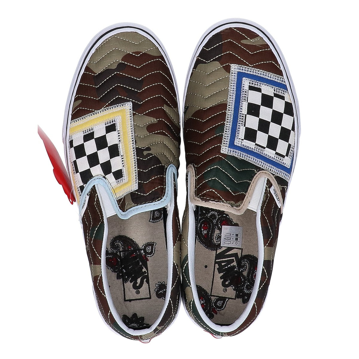 VANS バンズ 【新品同様】VN0A38F7VMC CLASSIC SLIP-ON Mixed Quilting クラシック スリッポン ミックス キルティング シューズ US9.5