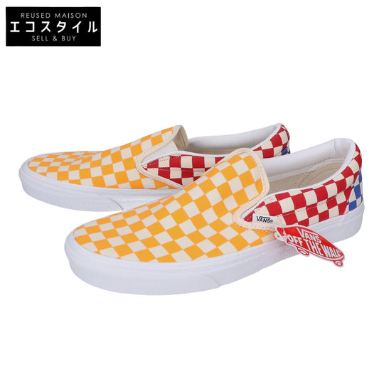 VANS バンズ 【新品同様】VN0A38F7VLV CLASSIC SLIP-ON Checkerboard クラシック スリッポン チェッカーボード シューズ US9.5