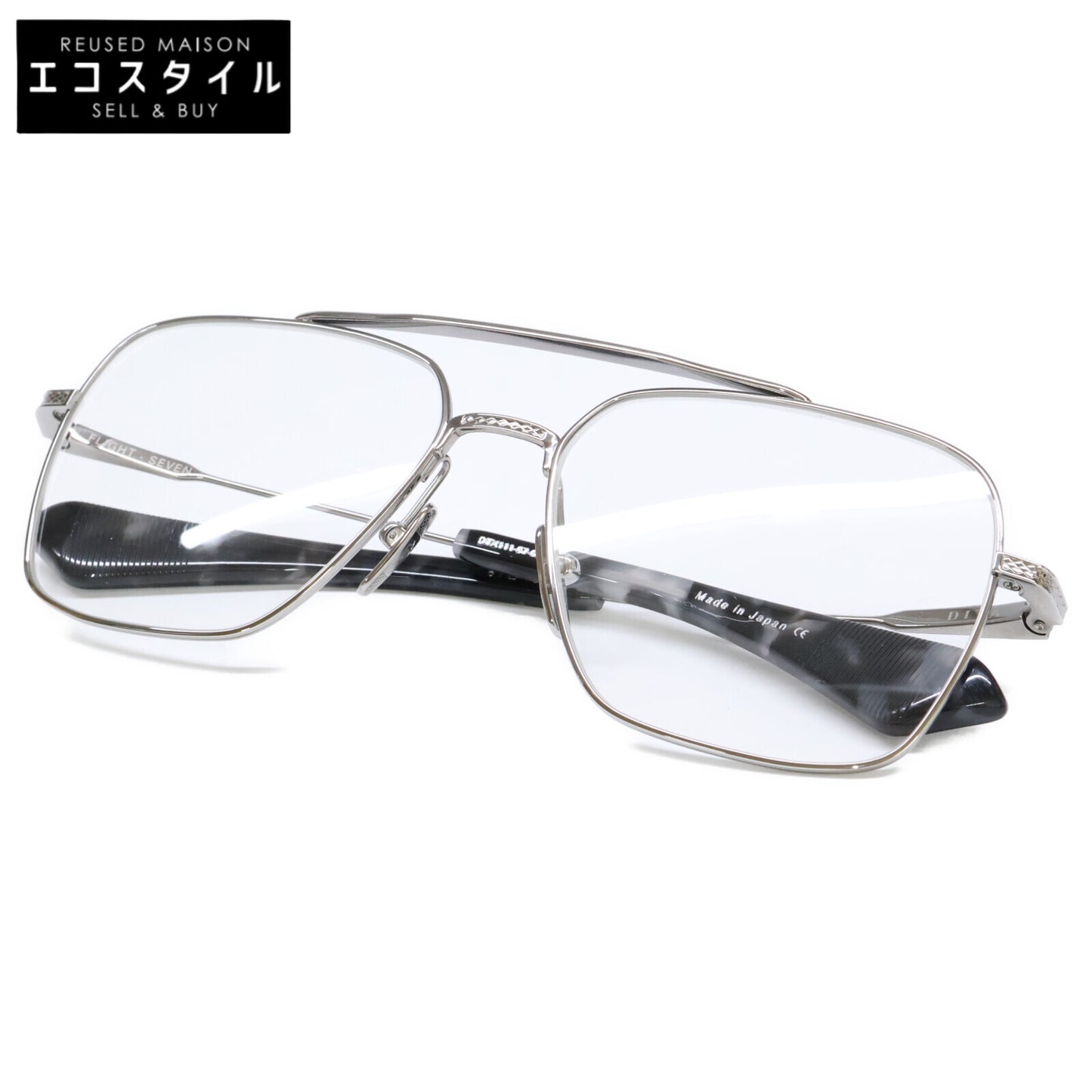 DITA ディータ 【美品】FLIGHT SEVEN DTX111-57-91 メタルフレーム 眼鏡 57□16-144