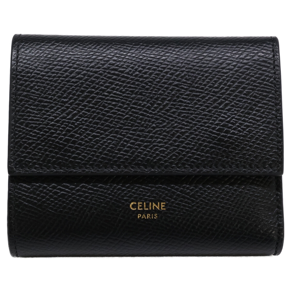 CELINE セリーヌ 【美品】スモール トリフォールド ウォレット 三つ折り財布（小銭入れあり）