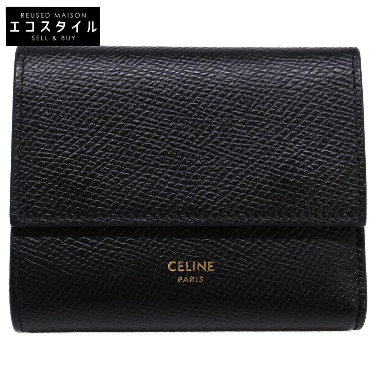 CELINE セリーヌ 【美品】スモール トリフォールド ウォレット 三つ折り財布（小銭入れあり）