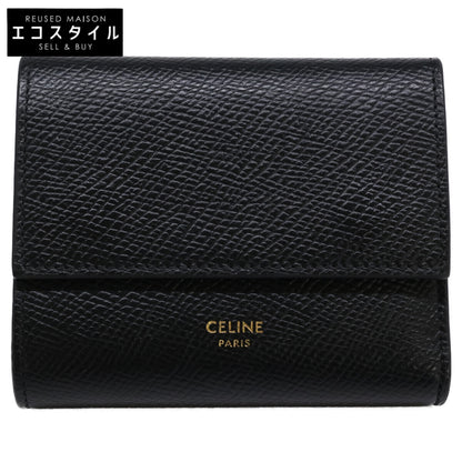 CELINE セリーヌ 【美品】スモール トリフォールド ウォレット 三つ折り財布（小銭入れあり）