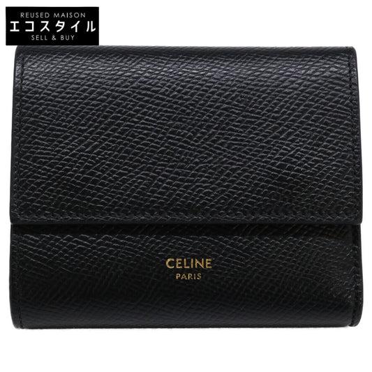 CELINE セリーヌ 【美品】スモール トリフォールド ウォレット 三つ折り財布（小銭入れあり）