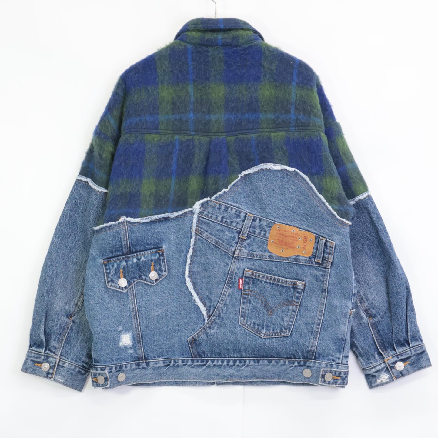 Andersson Bell アンダーソンベル ×LEVIS ｲﾝﾃﾞｨｺﾞ/ｸﾞﾘｰﾝ ﾄﾗｯｶｰｼﾞｬｹｯﾄ ジャケット M