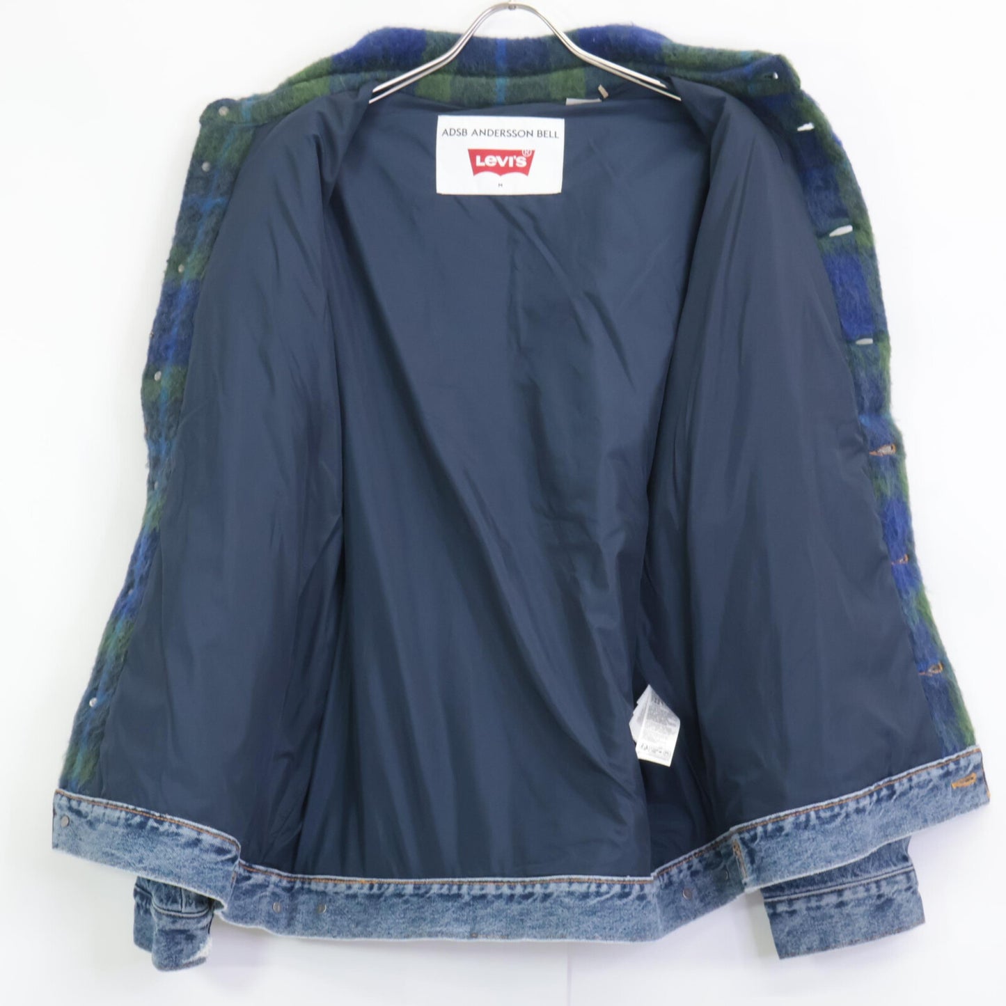 Andersson Bell アンダーソンベル ×LEVIS ｲﾝﾃﾞｨｺﾞ/ｸﾞﾘｰﾝ ﾄﾗｯｶｰｼﾞｬｹｯﾄ ジャケット M