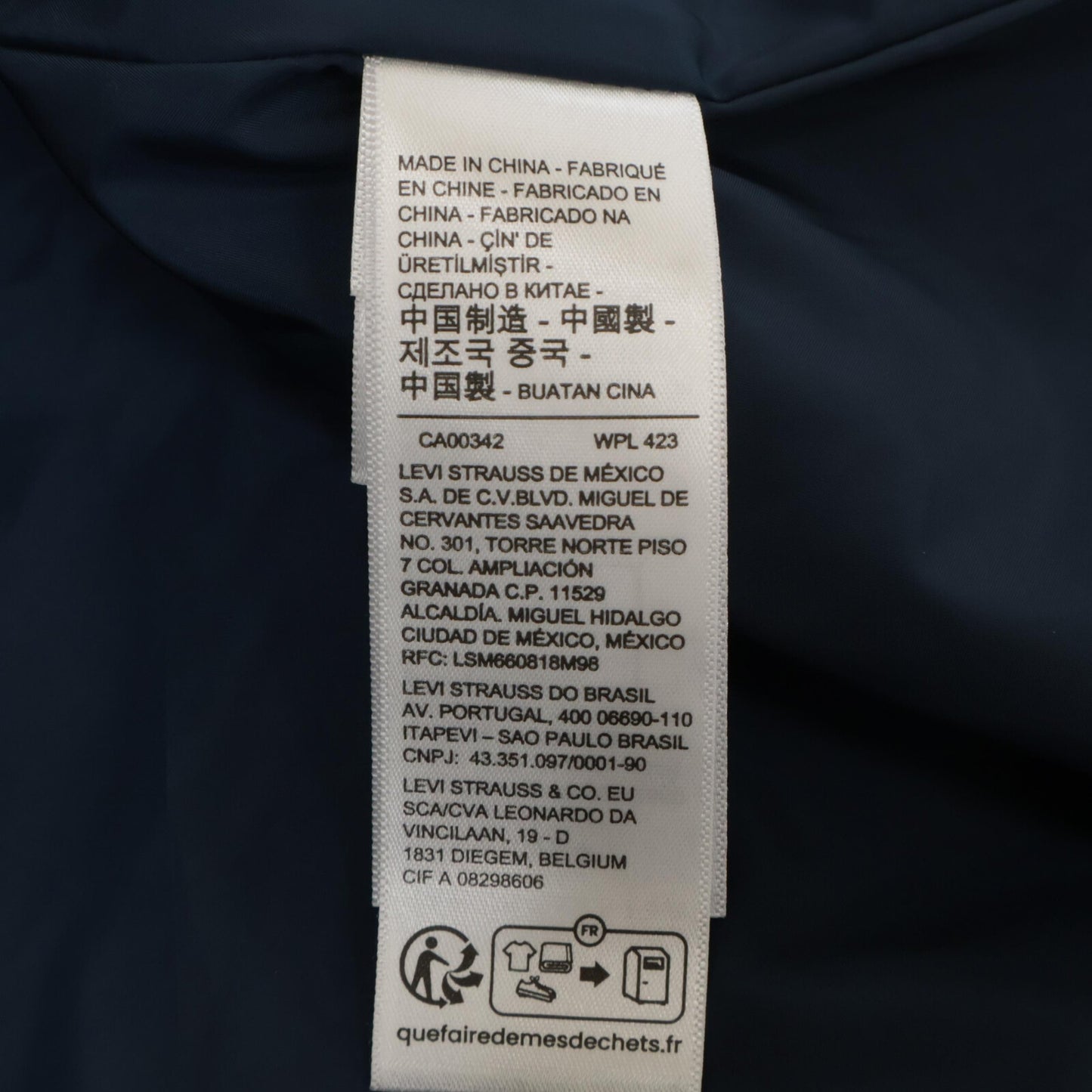 Andersson Bell アンダーソンベル ×LEVIS ｲﾝﾃﾞｨｺﾞ/ｸﾞﾘｰﾝ ﾄﾗｯｶｰｼﾞｬｹｯﾄ ジャケット M