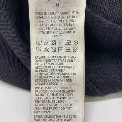 Alexander McQueen アレキサンダーマックイーン ﾌﾞﾗｯｸ 23年 688715QTAAB ﾍﾟｲﾝﾄﾛｺﾞ ﾌﾟﾙｵｰﾊﾞｰﾌｰﾃﾞｨ トップス M