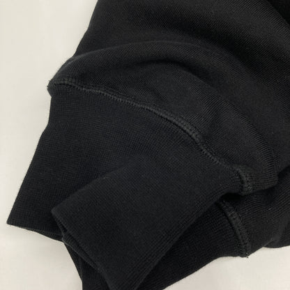 Alexander McQueen アレキサンダーマックイーン ﾌﾞﾗｯｸ 23年 688715QTAAB ﾍﾟｲﾝﾄﾛｺﾞ ﾌﾟﾙｵｰﾊﾞｰﾌｰﾃﾞｨ トップス M