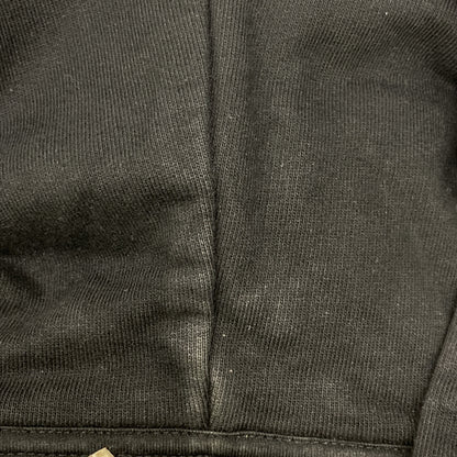 Alexander McQueen アレキサンダーマックイーン ﾌﾞﾗｯｸ 23年 688715QTAAB ﾍﾟｲﾝﾄﾛｺﾞ ﾌﾟﾙｵｰﾊﾞｰﾌｰﾃﾞｨ トップス M