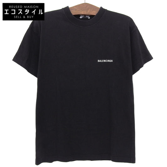 BALENCIAGA バレンシアガ コットン Tシャツ トップス メンズ 黒 ブラック M 612965 TIVG5 21年 トップス M