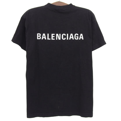 BALENCIAGA バレンシアガ コットン Tシャツ トップス メンズ 黒 ブラック M 612965 TIVG5 21年 トップス M