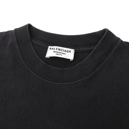 BALENCIAGA バレンシアガ コットン Tシャツ トップス メンズ 黒 ブラック M 612965 TIVG5 21年 トップス M