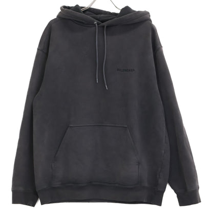 BALENCIAGA バレンシアガ ﾁｬｺｰﾙ 21年 600583 TLVB8 ｺｯﾄﾝﾌｰﾃﾞｨ トップス XS