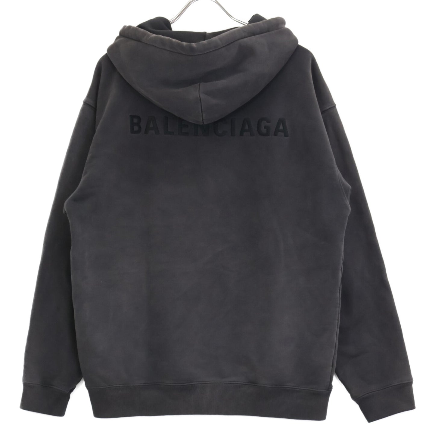 BALENCIAGA バレンシアガ ﾁｬｺｰﾙ 21年 600583 TLVB8 ｺｯﾄﾝﾌｰﾃﾞｨ トップス XS