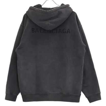 BALENCIAGA バレンシアガ ﾁｬｺｰﾙ 21年 600583 TLVB8 ｺｯﾄﾝﾌｰﾃﾞｨ トップス XS