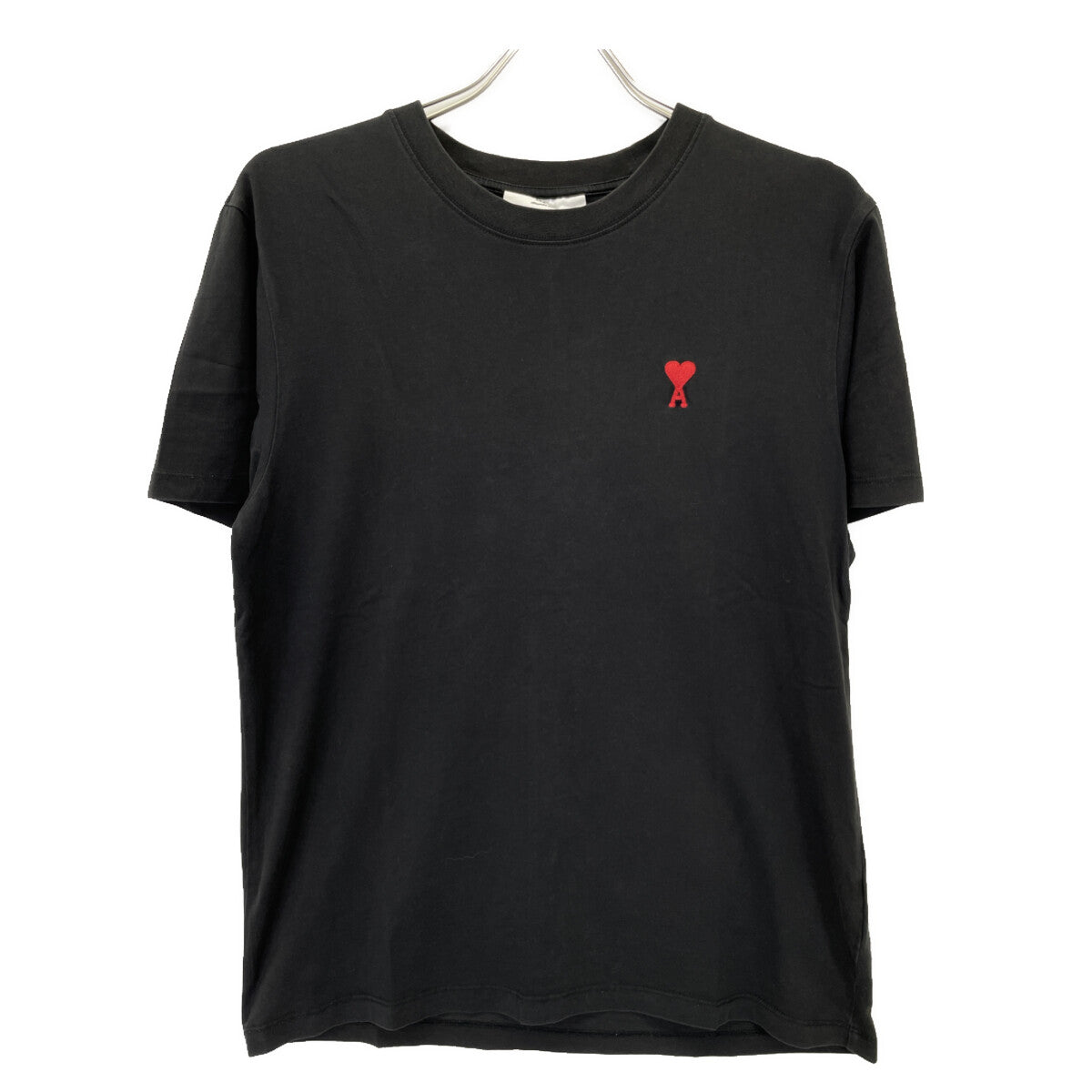 AMI PARIS アミパリス ﾌﾞﾗｯｸ 刺繍 Tｼｬﾂ トップス M