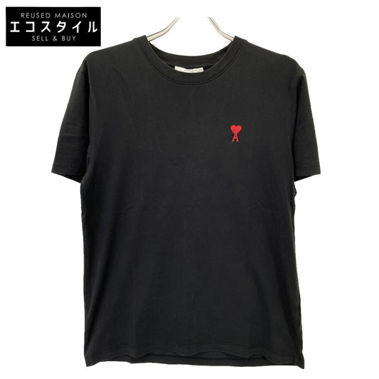 AMI PARIS アミパリス ﾌﾞﾗｯｸ 刺繍 Tｼｬﾂ トップス M