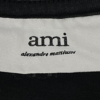 AMI PARIS アミパリス ﾌﾞﾗｯｸ 刺繍 Tｼｬﾂ トップス M