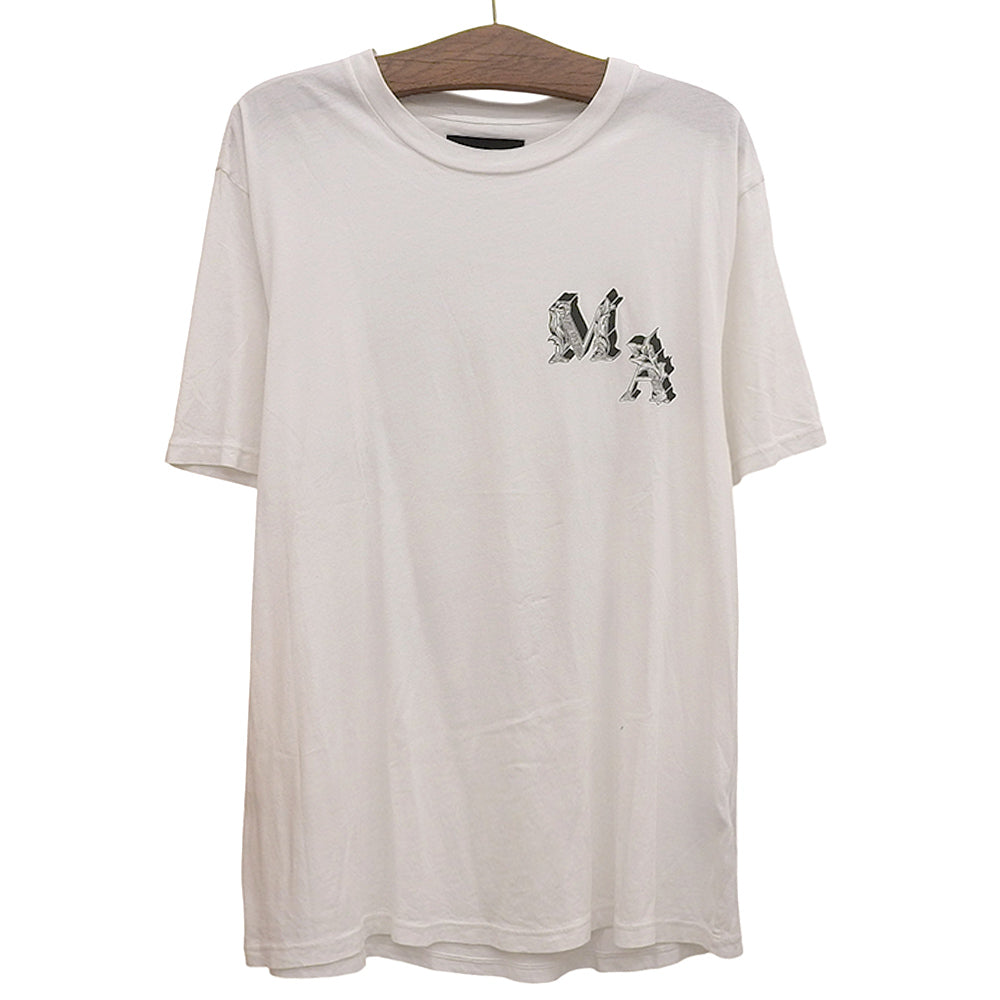 AMIRI アミリ エンジェルプリント クルーネック Tシャツ トップス メンズ ホワイト XL SRAMJYTE1024SMRCJSO トップス XL
