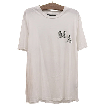 AMIRI アミリ エンジェルプリント クルーネック Tシャツ トップス メンズ ホワイト XL SRAMJYTE1024SMRCJSO トップス XL