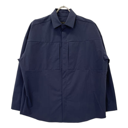 SOPHNET. ソフネット 242040 ﾈｲﾋﾞｰ STRETCH TECH長袖ｼｬﾂ トップス S