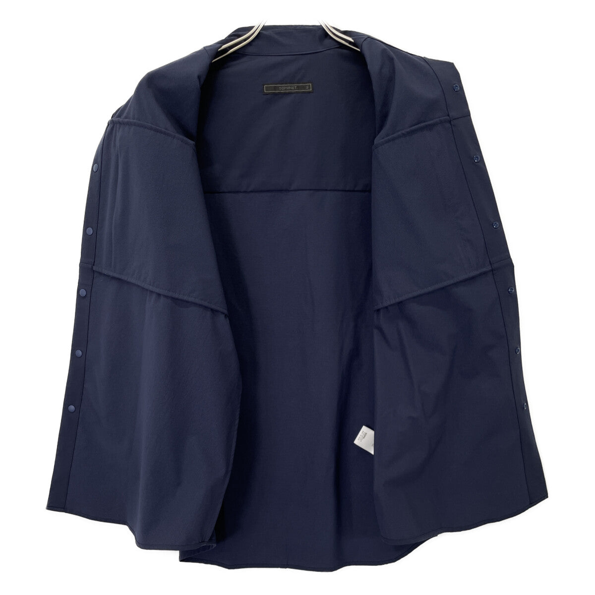 SOPHNET. ソフネット 242040 ﾈｲﾋﾞｰ STRETCH TECH長袖ｼｬﾂ トップス S