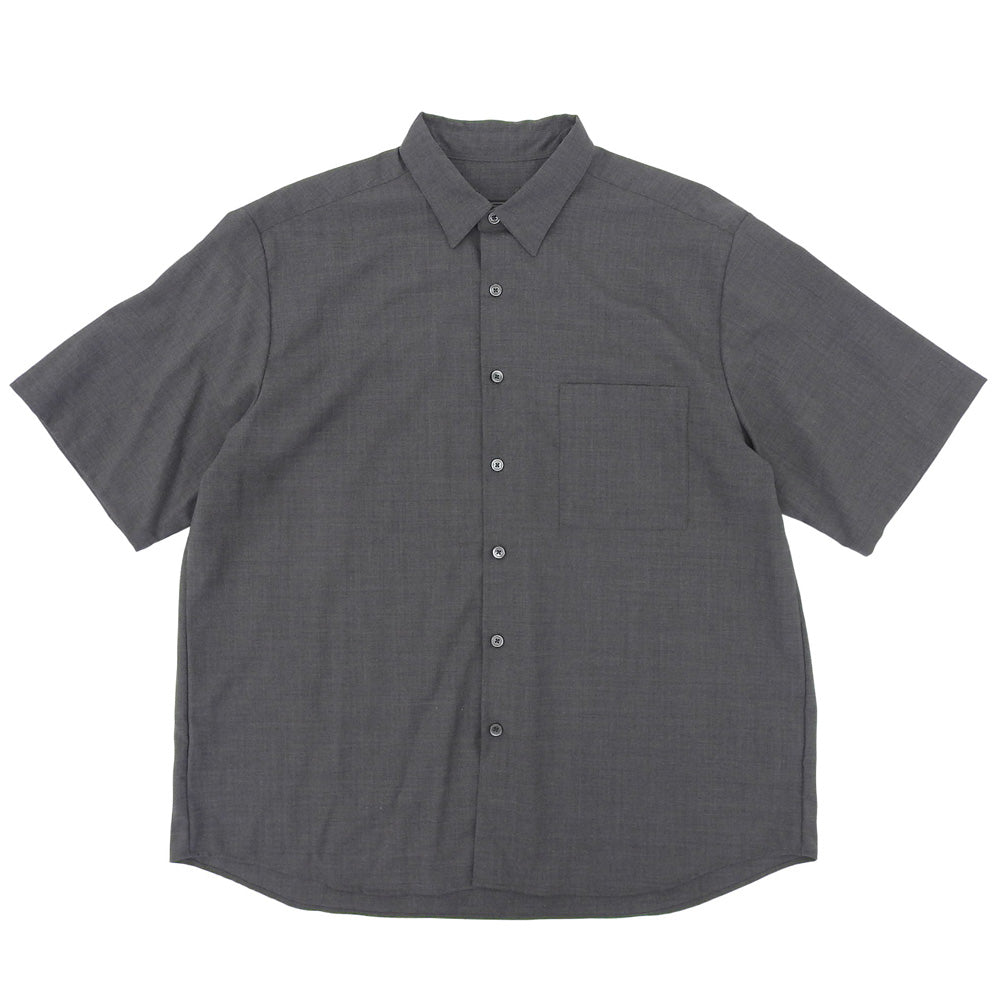 SOPHNET. ソフネット 美品 WOOL TROPICALバギーシャツ トップス メンズ グレー S 242033 トップス S