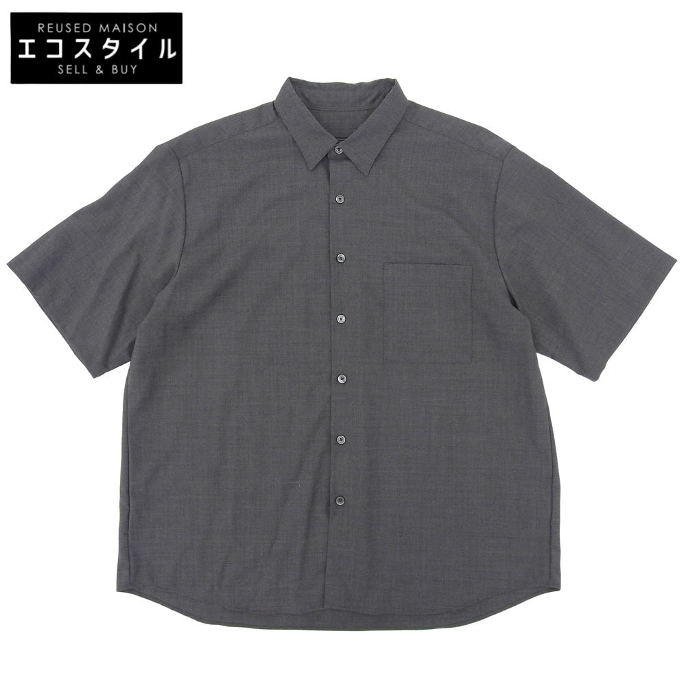SOPHNET. ソフネット 美品 WOOL TROPICALバギーシャツ トップス メンズ グレー S 242033 トップス S