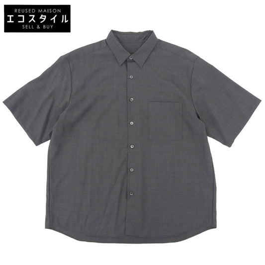 SOPHNET. ソフネット 美品 WOOL TROPICALバギーシャツ トップス メンズ グレー S 242033 トップス S