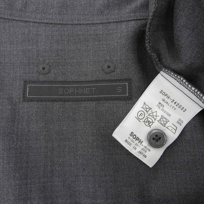 SOPHNET. ソフネット 美品 WOOL TROPICALバギーシャツ トップス メンズ グレー S 242033 トップス S