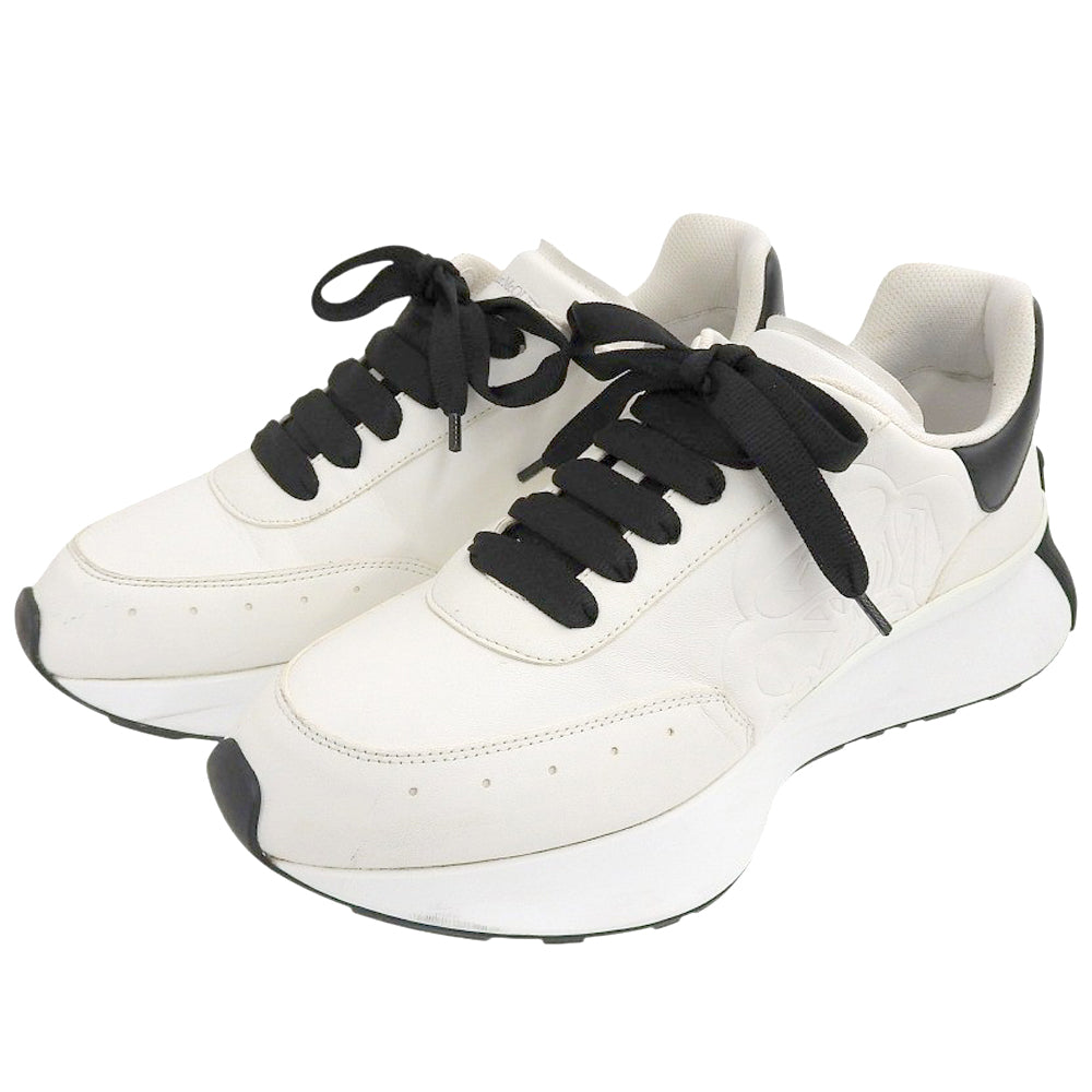 Alexander McQueen アレキサンダーマックイーン スプリントランナー スニーカー シューズ メンズ ホワイト×ブラック 688548 シューズ 43
