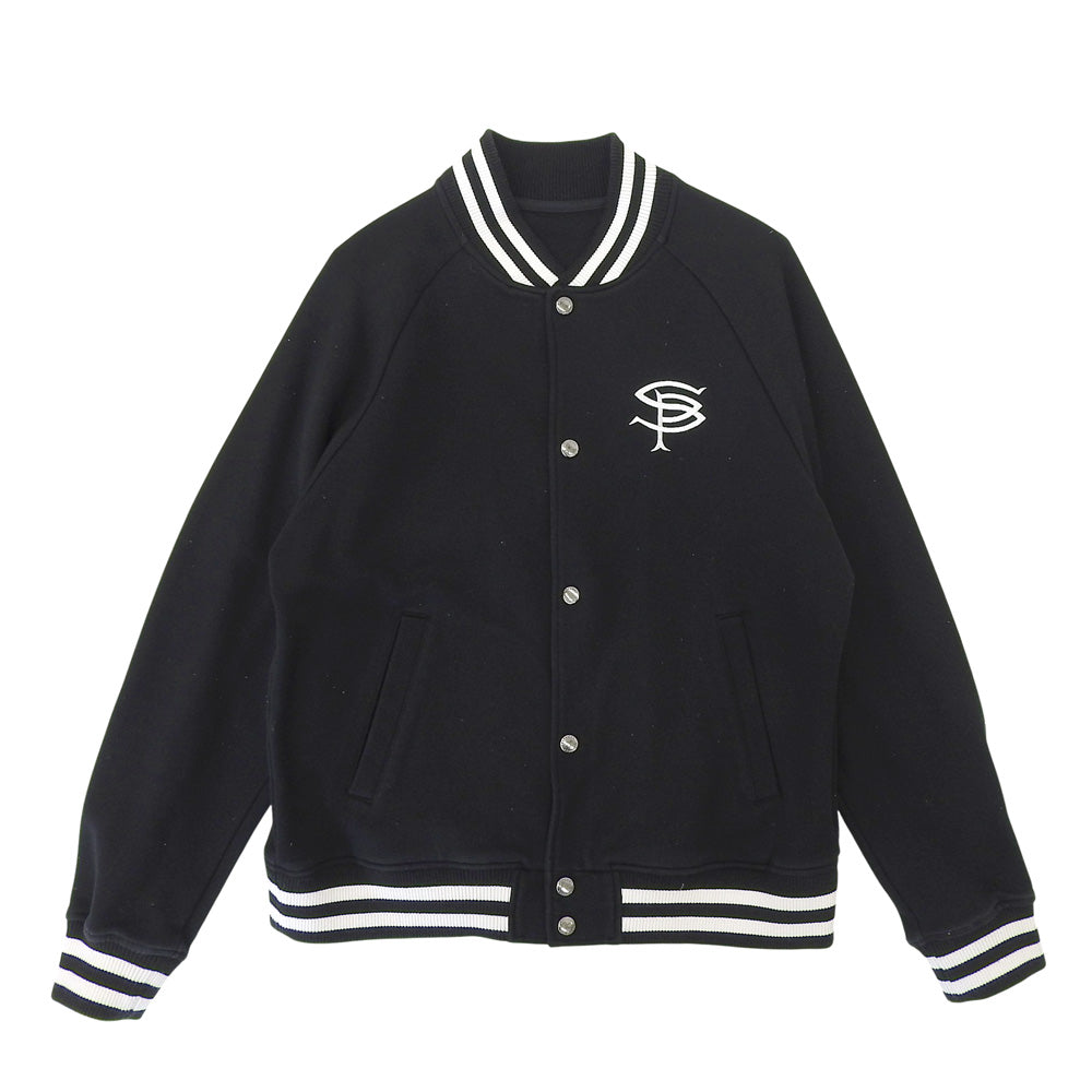 SOPHNET. ソフネット COMPACT DOUBLE KNIT SP LOGO VARSITY JACKET ジャケット メンズ 黒 ブラック M SOPH-242049 ジャケット M
