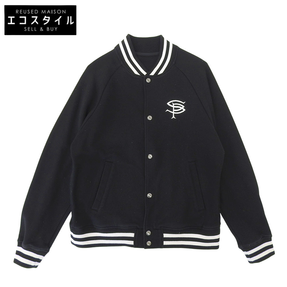 SOPHNET. ソフネット COMPACT DOUBLE KNIT SP LOGO VARSITY JACKET ジャケット メンズ 黒 ブラック M SOPH-242049 ジャケット M