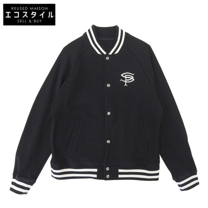 SOPHNET. ソフネット COMPACT DOUBLE KNIT SP LOGO VARSITY JACKET ジャケット メンズ 黒 ブラック M SOPH-242049 ジャケット M