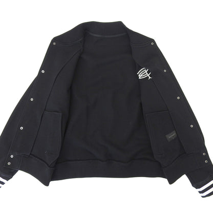 SOPHNET. ソフネット COMPACT DOUBLE KNIT SP LOGO VARSITY JACKET ジャケット メンズ 黒 ブラック M SOPH-242049 ジャケット M