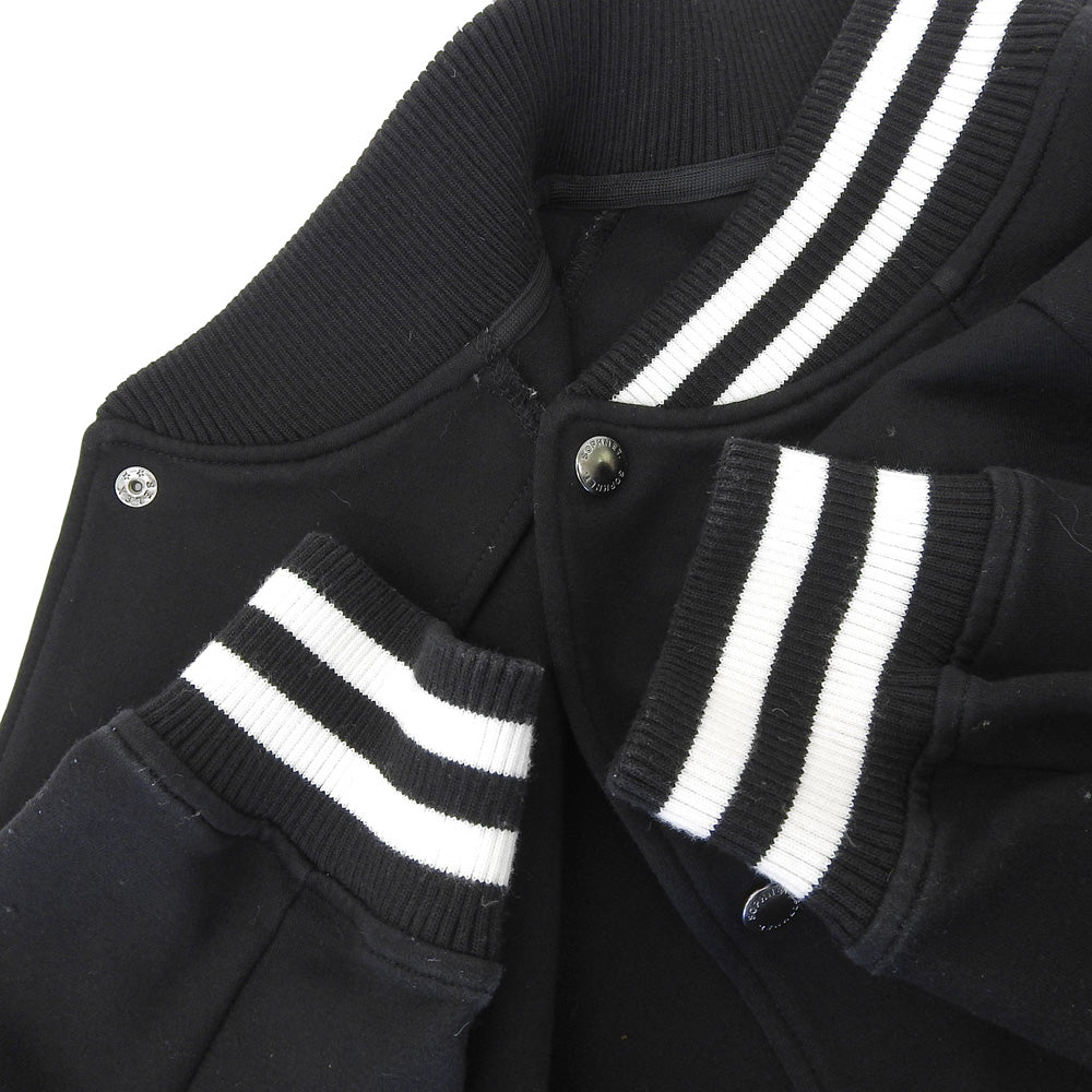 SOPHNET. ソフネット COMPACT DOUBLE KNIT SP LOGO VARSITY JACKET ジャケット メンズ 黒 ブラック M SOPH-242049 ジャケット M