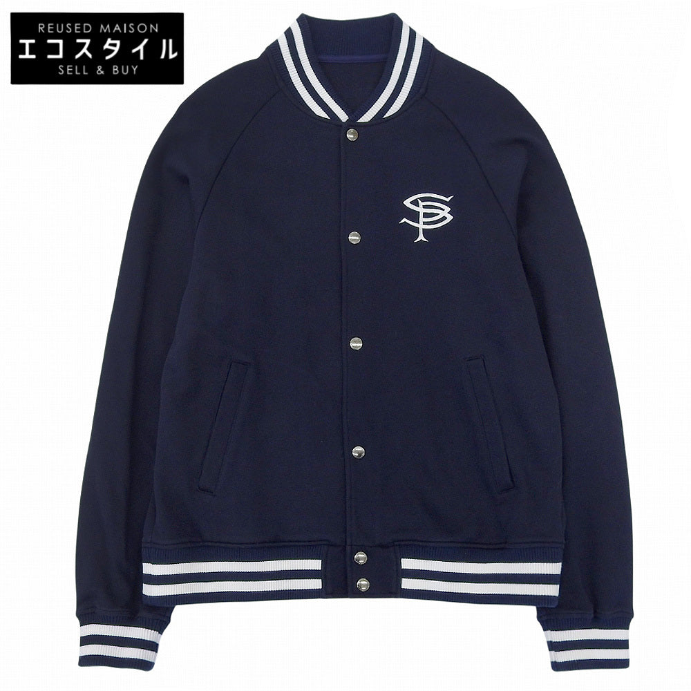 SOPHNET. ソフネット 美品 COMPACT DOUBLE KNIT SP LOGO VARSITY JACKET ジャケット メンズ ネイビー M SOPH-242049 ジャケット M