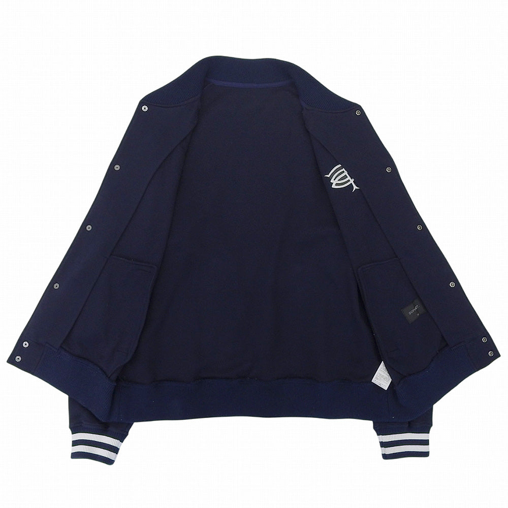 SOPHNET. ソフネット 美品 COMPACT DOUBLE KNIT SP LOGO VARSITY JACKET ジャケット メンズ ネイビー M SOPH-242049 ジャケット M