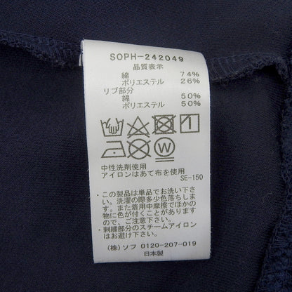 SOPHNET. ソフネット 美品 COMPACT DOUBLE KNIT SP LOGO VARSITY JACKET ジャケット メンズ ネイビー M SOPH-242049 ジャケット M
