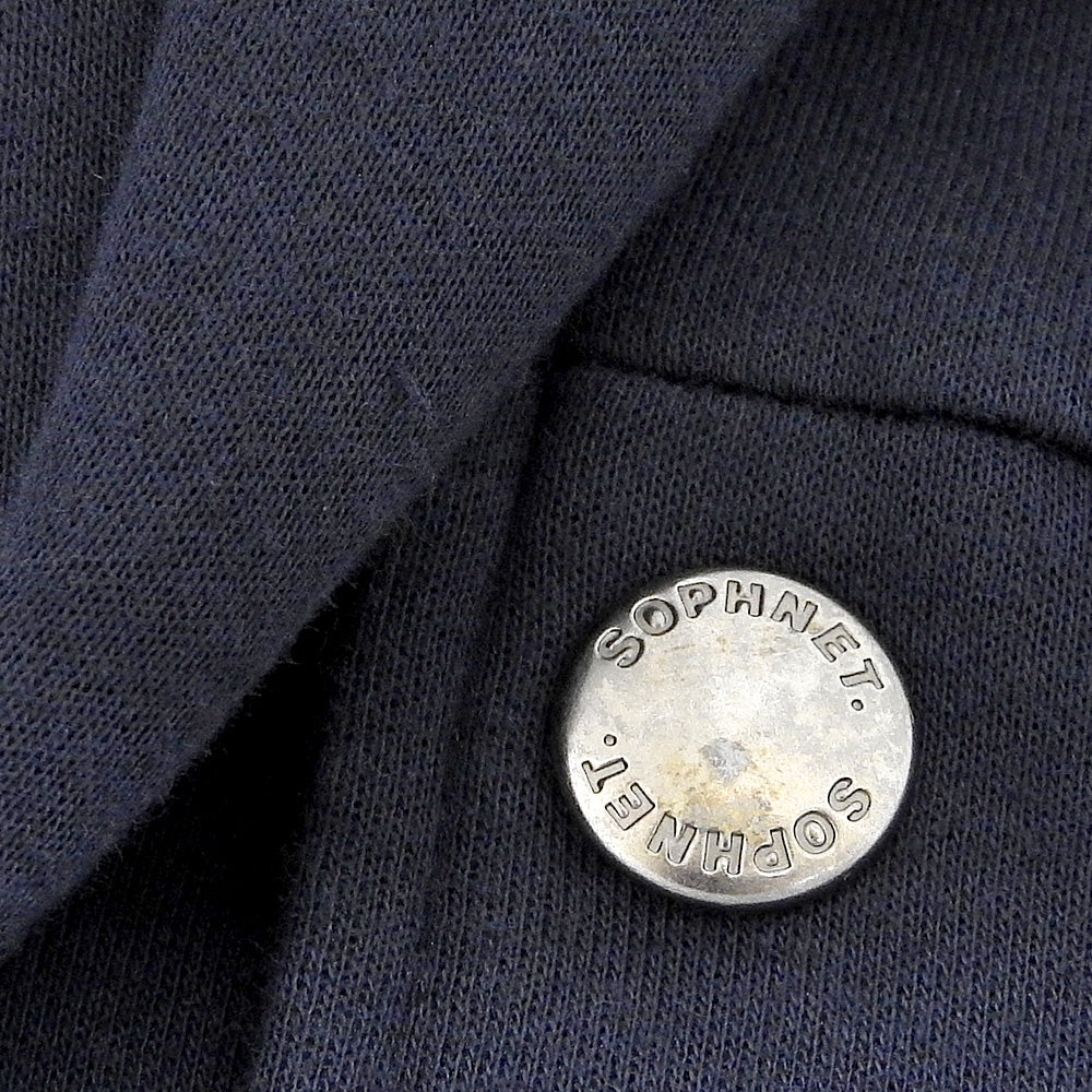 SOPHNET. ソフネット 美品 COMPACT DOUBLE KNIT SP LOGO VARSITY JACKET ジャケット メンズ ネイビー M SOPH-242049 ジャケット M