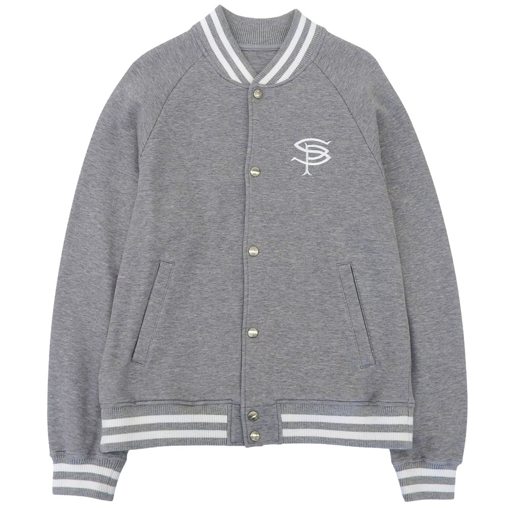 SOPHNET. ソフネット 美品 COMPACT DOUBLE KNIT SP LOGO VARSITY JACKET ジャケット メンズ グレー M SOPH-242049 ジャケット M
