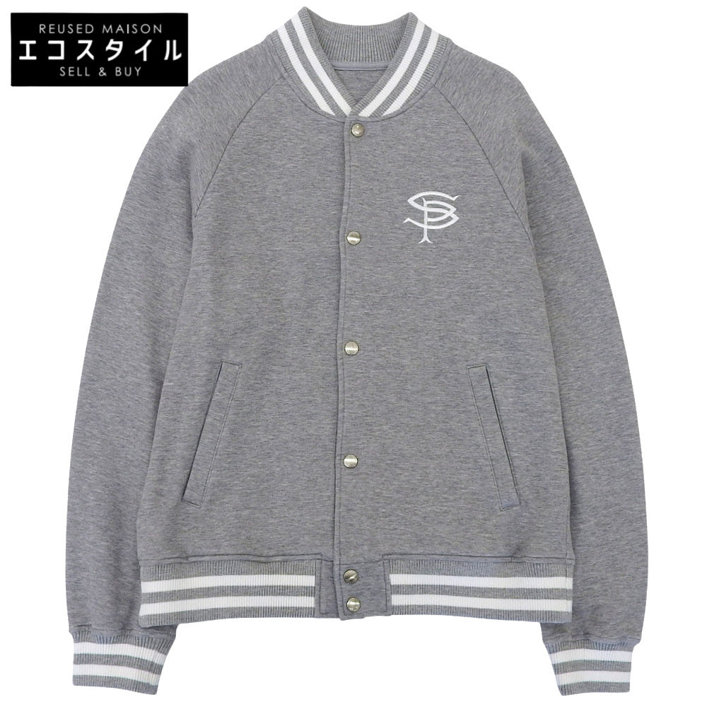 SOPHNET. ソフネット 美品 COMPACT DOUBLE KNIT SP LOGO VARSITY JACKET ジャケット メンズ グレー M SOPH-242049 ジャケット M
