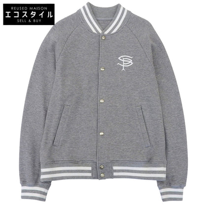 SOPHNET. ソフネット 美品 COMPACT DOUBLE KNIT SP LOGO VARSITY JACKET ジャケット メンズ グレー M SOPH-242049 ジャケット M